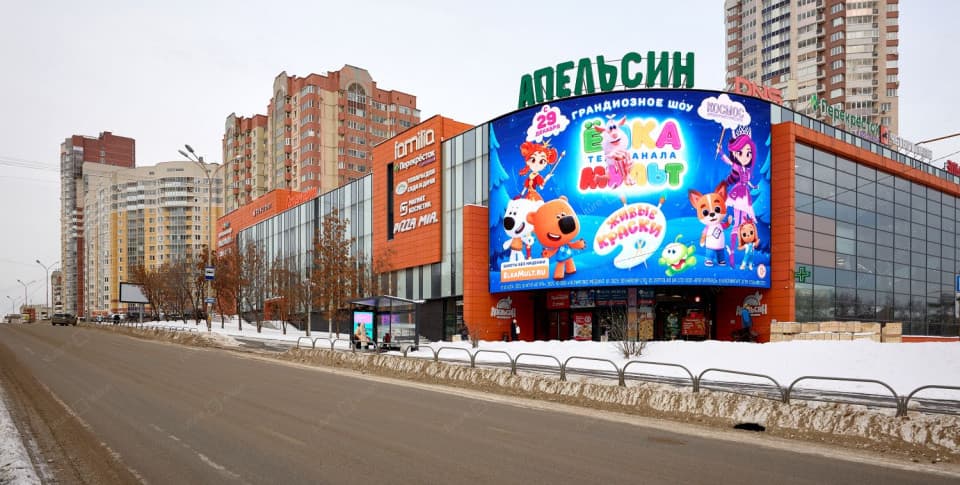 Светодиодный медиафасад производства Future Vision